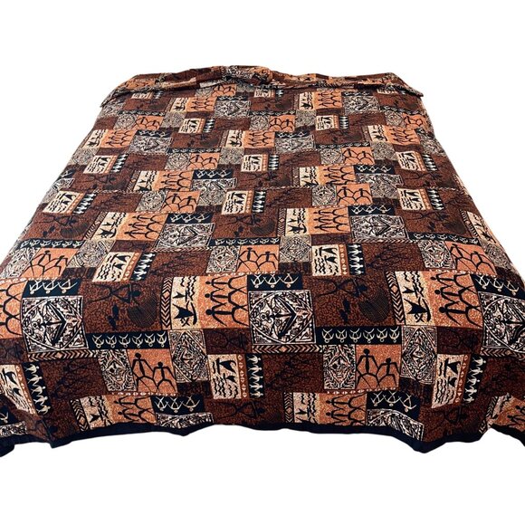 Kiipohaku Petroglyphs Coverlet And Sham Set Hawaiian Tiki - Picture 3 of 10